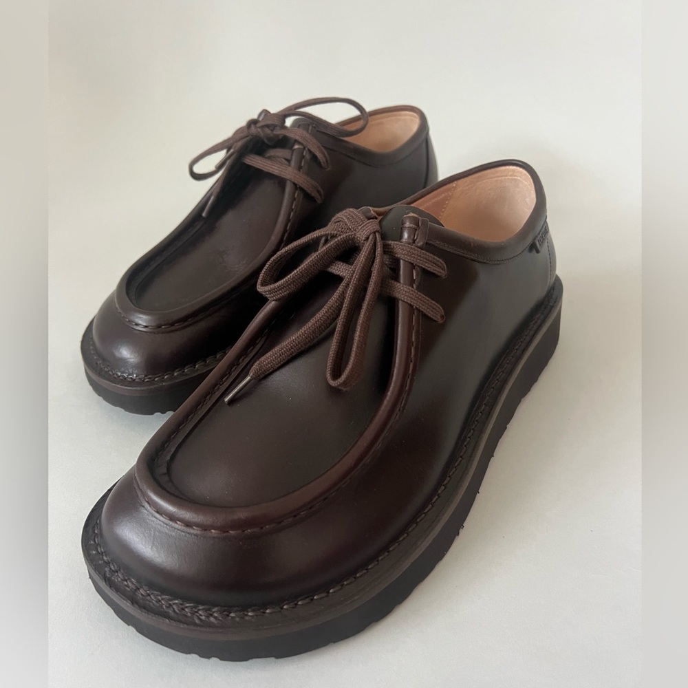 Loewe Faro Leather Loafer Shoes
